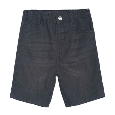 Pack of 1 denim shorts - black