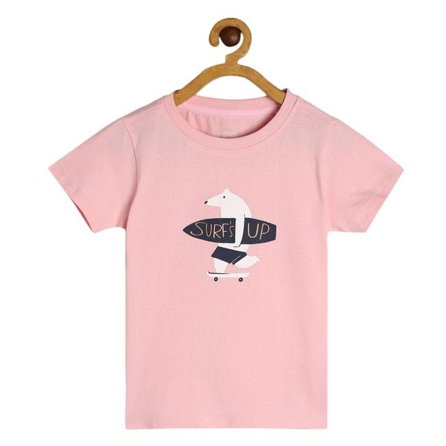 Boys Peach Single T-Shirt