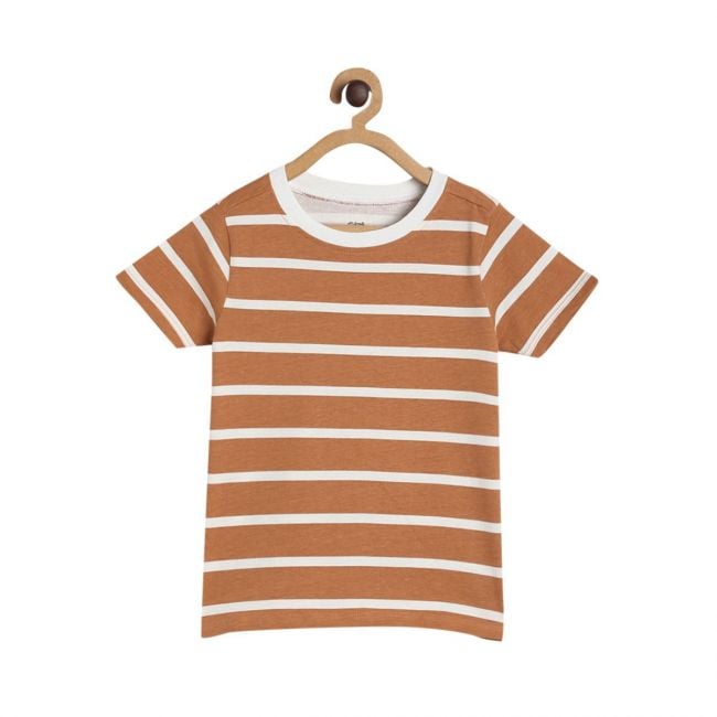 Boys Orange Single T-Shirt