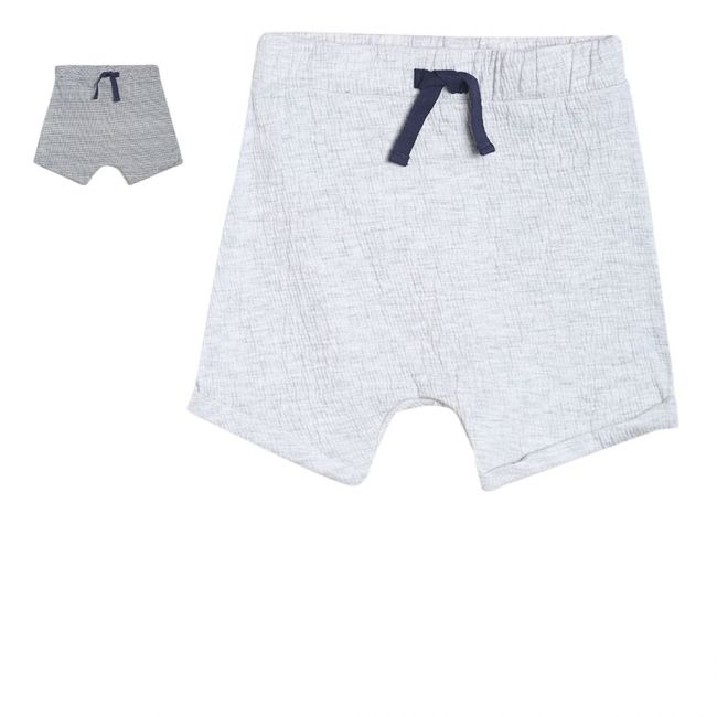 Boys Grey/White 3 Pack Shorts