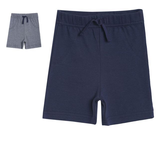 Boys Navy/White 3 Pack Shorts