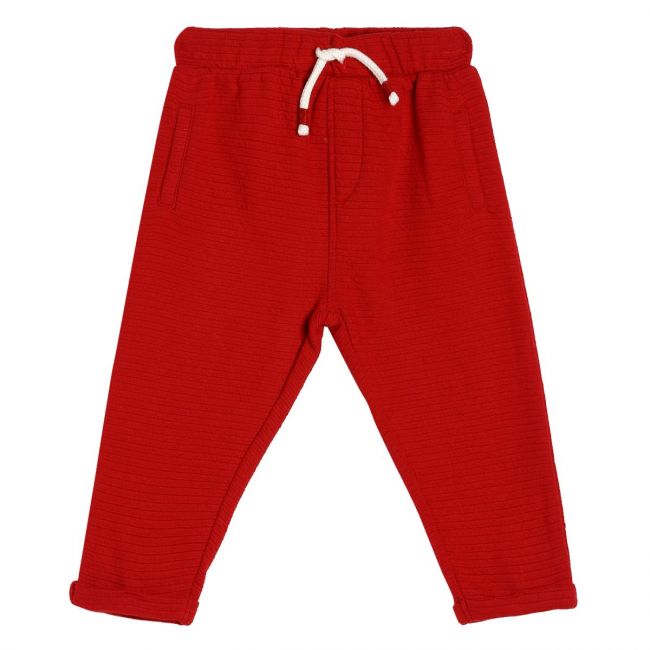 Boys Red Knit Bottoms