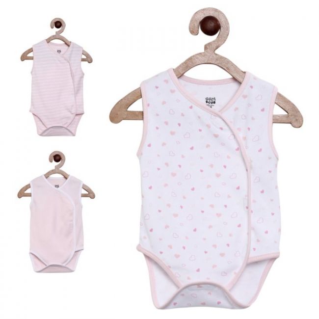 Pack of 3 bodysuit - pink