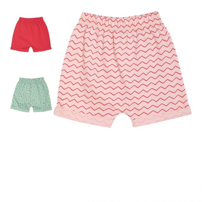 Pack of 3 shorts - baby pink & pink