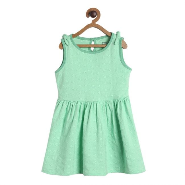 Pack of 1 knit dress - green
