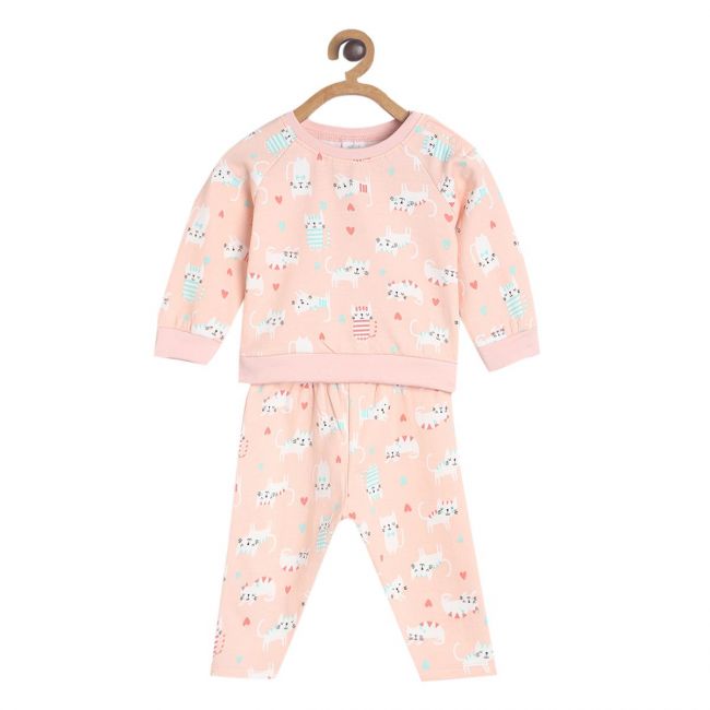 Pack of 2 top and bottom set - peach