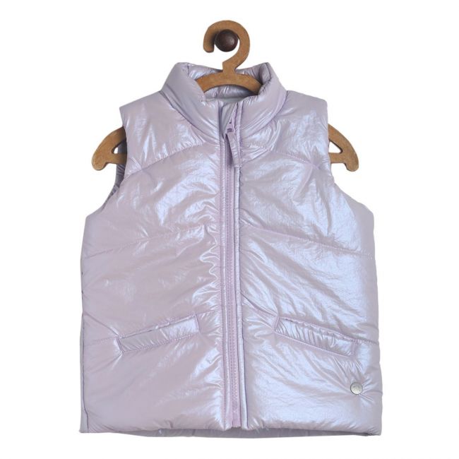 Pack of 1 kid girl gilet - lilac