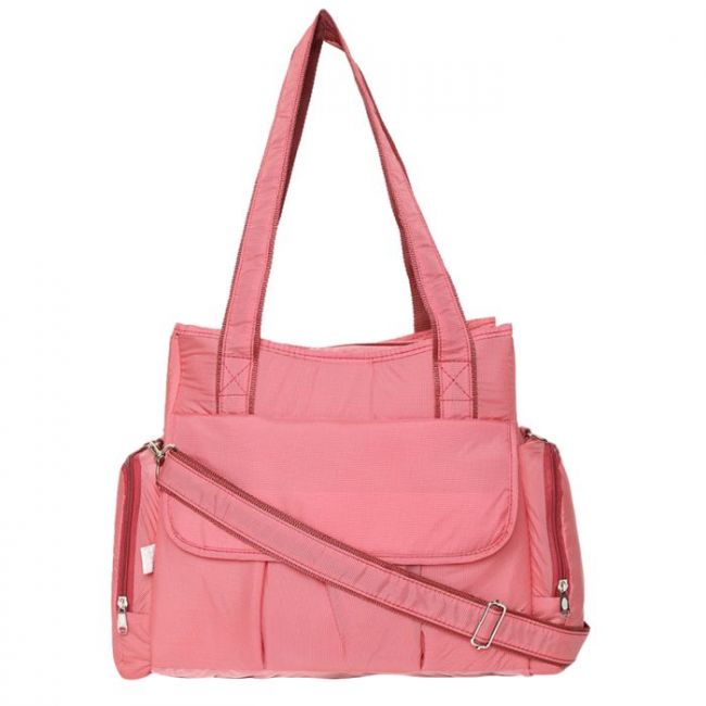 Unisex Pink Diaper Bag