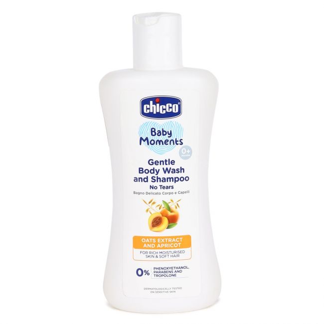 Chicco  Baby Moments  Gentle Body Wash and Shampoo - 200 ML 