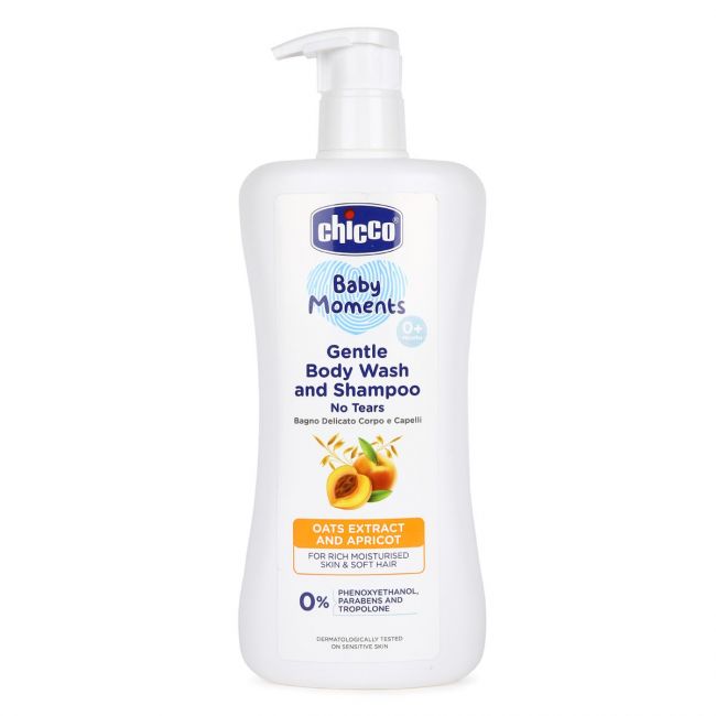 Chicco  Baby Moments  Gentle Body Wash and Shampoo - 500 ML 