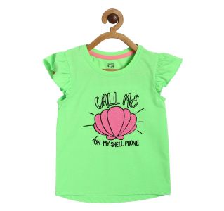 Pack of 1 knit top - neon green