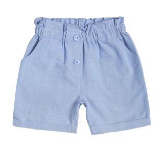 Girls Blue Single Shorts