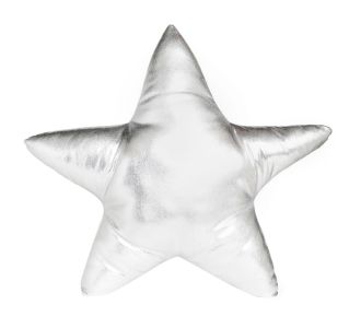 Unisex Silver Star Cushion