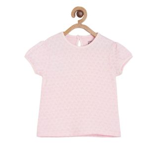 Girls Pink Knit Top