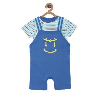 Pack of 2 dungaree set - blue
