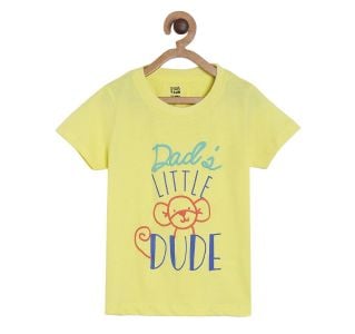Pack of 1 knit t- shirt - yellow