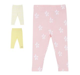 Pack of 3 legging - baby pink
