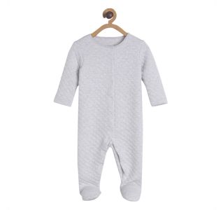 Pack of 1 quilted sleepsuit - grey marl
