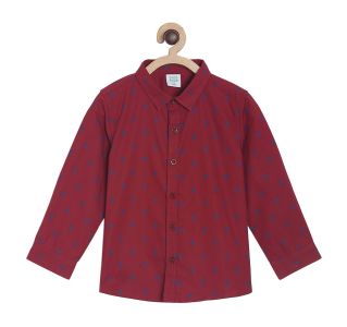 Pack of 1 woven shirt - maroon