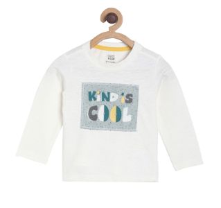 Pack of 1 knit tee - off white