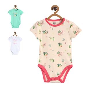 Pack of 3 bodysuit - baby pink & pink