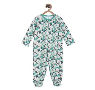 Pack of 1 sleep suit - turquoise green