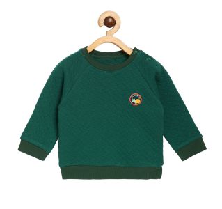 Pack of 1 knit sweat shirt - green