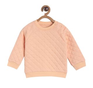 Pack of 1 knit sweat shirt - peach