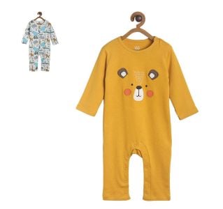 Pack of 2 romper - yellow and marshmallow
