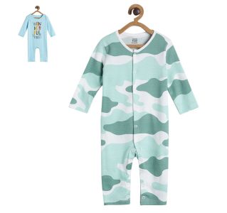 Pack of 2 romper - blue and marshmallow