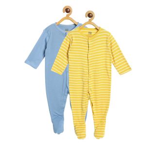 Pack of 2 sleepsuit - bright yellow