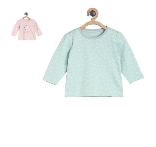Pack of 2 knit top - light blue