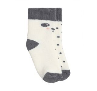Unisex Grey Panda Socks