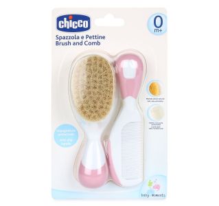 Chicco Brush And Comb Set - Pink